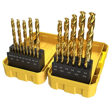 Alpha 26 Piece Alpha Gold Series Site Ready Metric Tuffbox Pro Drill Set SM26TP Drill Sets Alpha