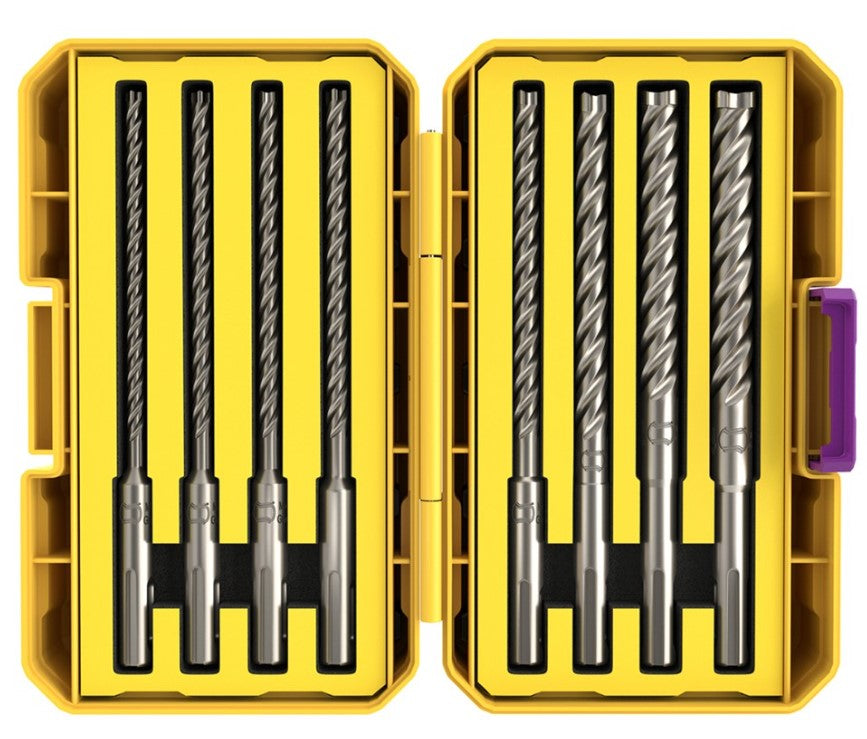 Alpha Reo Head 8 Piece SDS Plus Drill Set 5-14mm x 165mm Tuffbox Pro SM8SPZTP Drill Bit Alpha