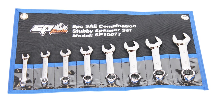 SP Tools Combination ROE Spanner Set - Stubby SAE 8pc SP10077 Spanner Set SP Tools