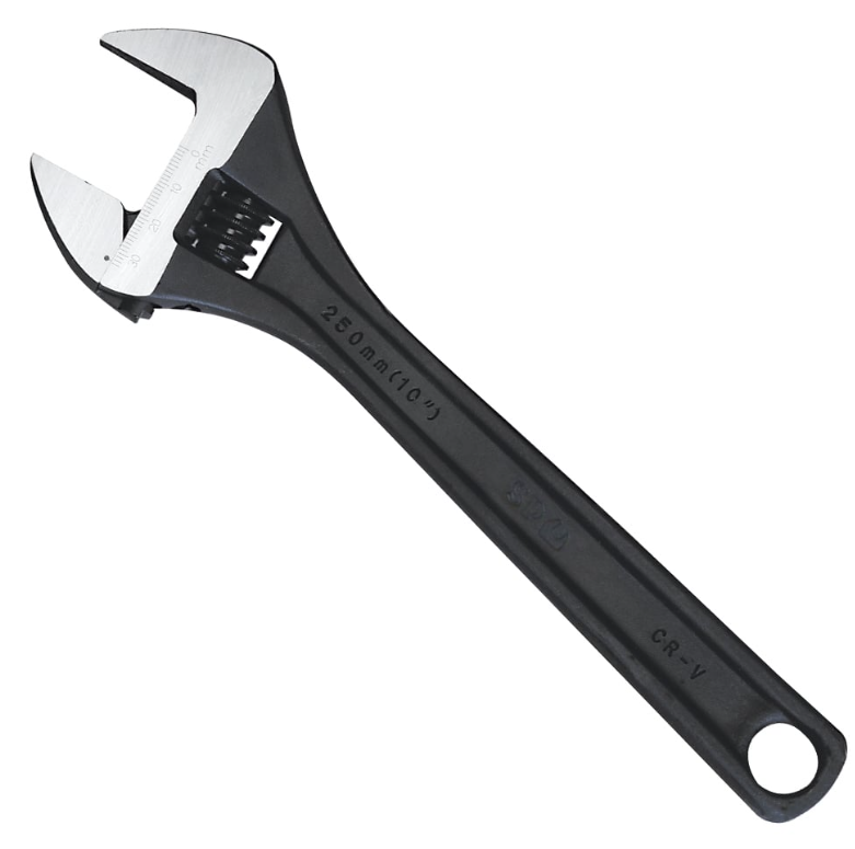 SP Tools Adjustable Wrench Wide Jaw Premium Black 250mm SP18068 wrench SP Tools