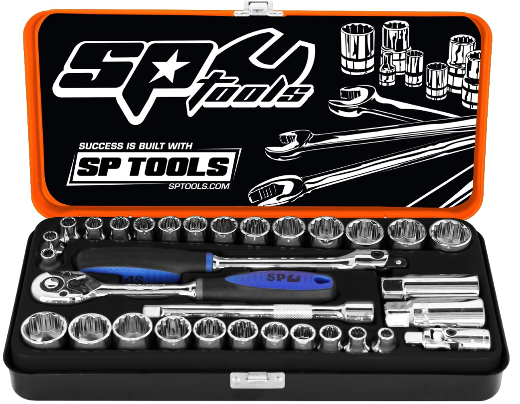 SP Tools 3/8"Dr Socket Set - Metric/SAE - 32pc SP20200 Socket Set SP Tools