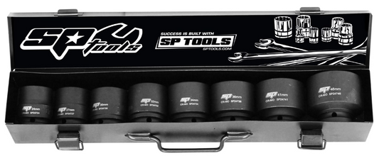 SP Tools 3/4"Dr Impact Socket Set - 6pt Metric - 8pc SP20410 Pre-Order Socket Set SP Tools