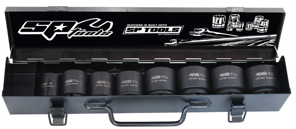 SP Tools 3/4"Dr Impact Socket Set - 6pt SAE - 8pc SP20415 Pre Order Socket Set SP Tools