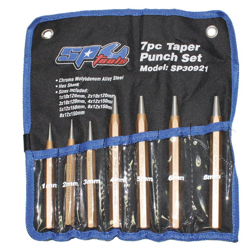 SP Tools Punch Taper 7pc Set SP30921 Punch Taper SP Tools