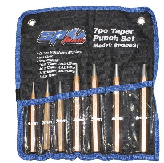 SP Tools Punch Taper 7pc Set SP30921 Punch Taper SP Tools