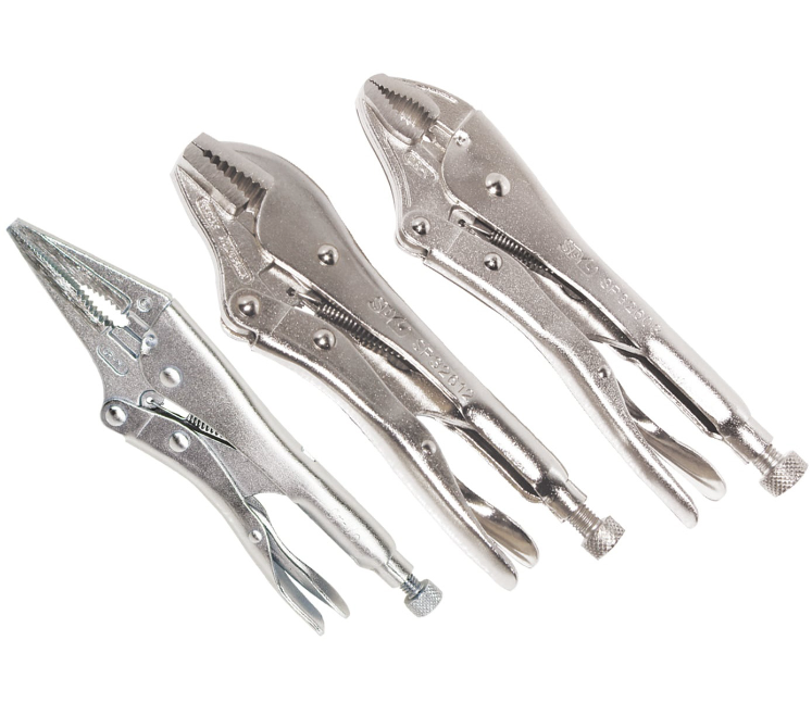 SP Tools 3pc Locking Plier Set SP32926 Plier and Cutters SP Tools