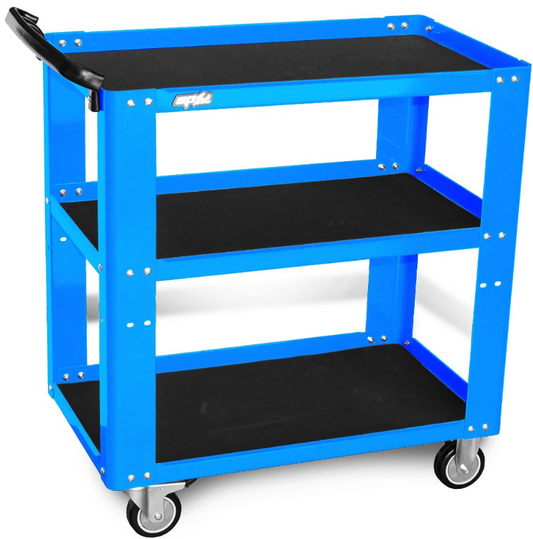 SP Tools Professional Service Trolley 3 Shelf Blue SP40019BL Pick Up In Store Trolley SP Tools