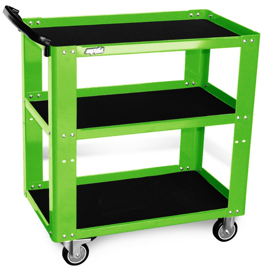 SP Tools Professional Service Trolley 3 Shelf Green SP40019G Pick Up In Store Trolley SP Tools