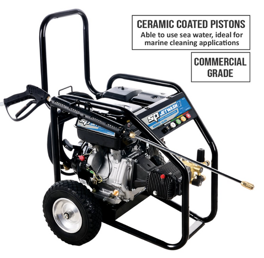 SP Jetwash Pressure Washer - Petrol Commercial - 4000PSI - 23.4LPM 15HP SP400P Pick Up In Store Pressure Cleaner SP Tools