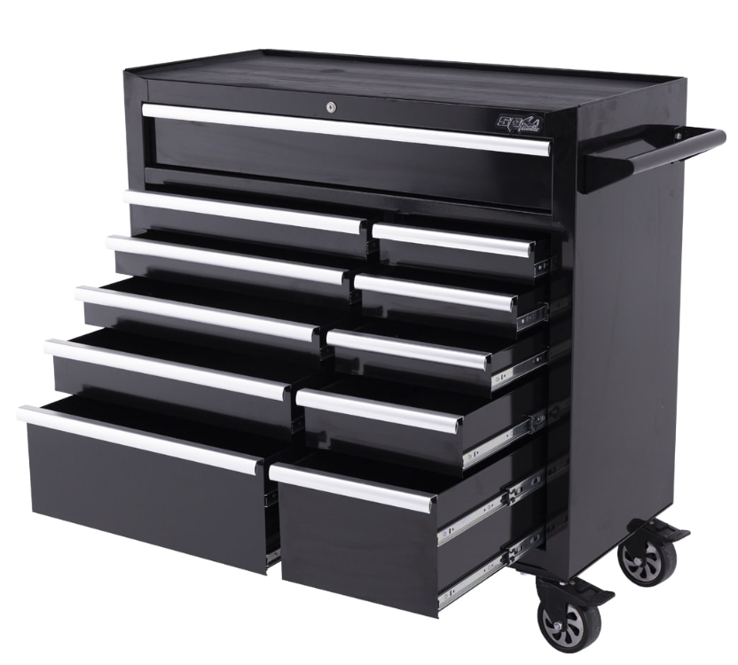 SP Tools Custom Series Roller Cabinet - 11 Drawer – Black SP40106 Pick Up in Store Tool Box SP Tools