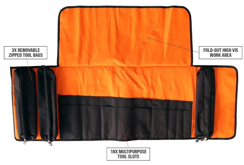 SP Tools Tool Roll Heavy Duty 120 X 39cm SP40350 Tool Bag SP Tools