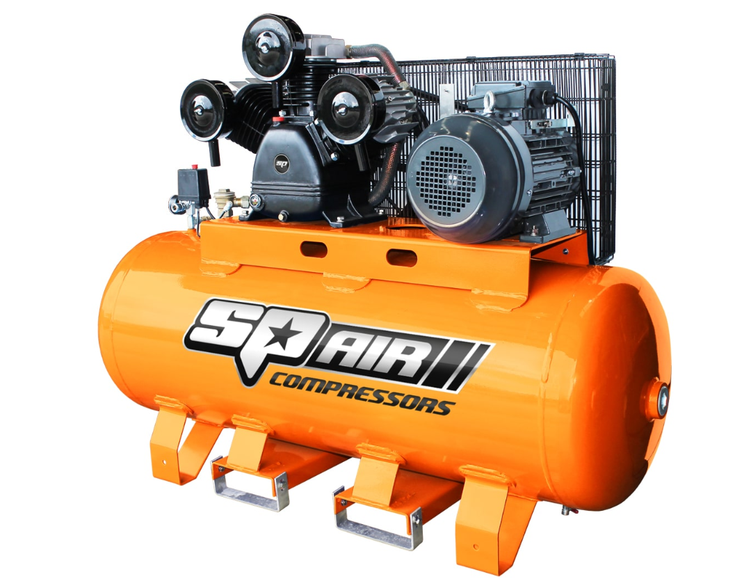 SP Tools Air Compressor - Triple Cast Iron Stationary 10Hp 3 Phase 270LT SP50 Pick Up In Store Compressor SP Tools