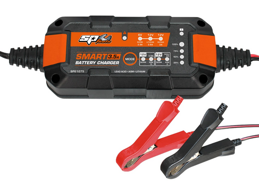 SP Tools Smart Battery Charger 8 Stage Multi Volt 6 & 12v 3.5A SP61075 Battery Charger SP Tools