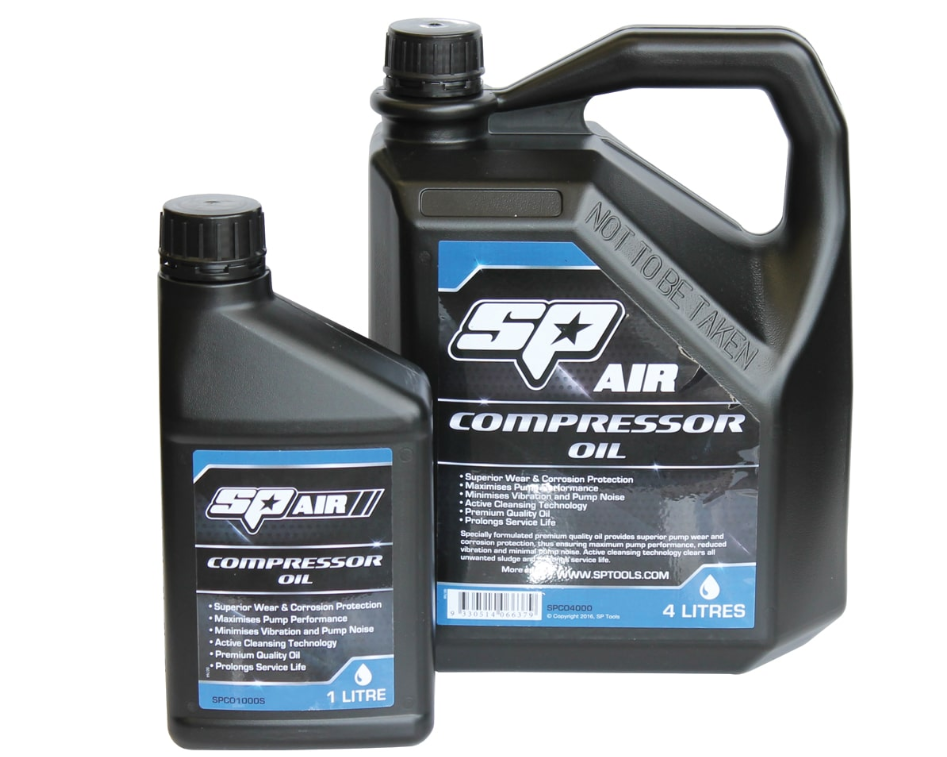 SP Tools Compressor Oil 1Ltr or 4 Ltr SPCO1000 SPCO4000 Oil SP Tools