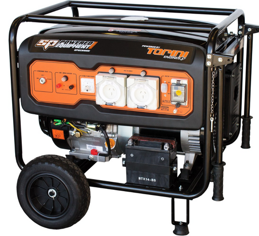 SP Tools Construction Series Generator - 15HP 8.1KVA Torini Engine SPGC8100E Pre-Order Now Generator SP Tools