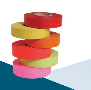 Dy-Mark Survey/Flagging Tape 25mm x 100m Assorted Colours Survey Tape Dy-Mark