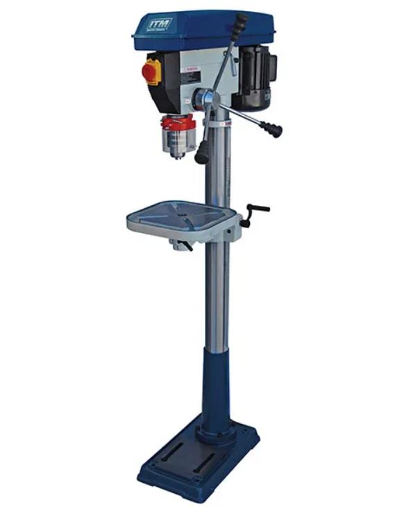 ITM Pedestal Floor Drill Press, 3mt, 20mm Cap, 12 Speed, 360mm Swing, 750w 240v TD1420F Pick Up In Store Drill ITM