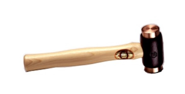 Thor Hammer 2830g Copper Hammer #4 (6-1/4lb) 50mm Face Wood Handle Th316 White International Thor