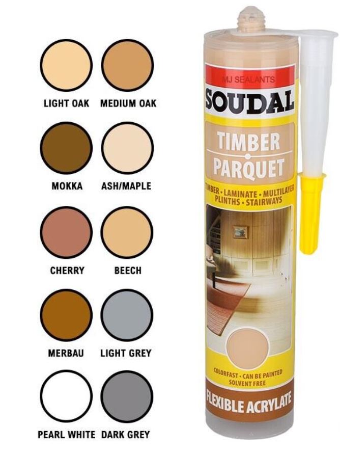 Soudal Timber & Parquet Sealant 290ml x 12 125587 Pick Up In Store Sealant Soudal