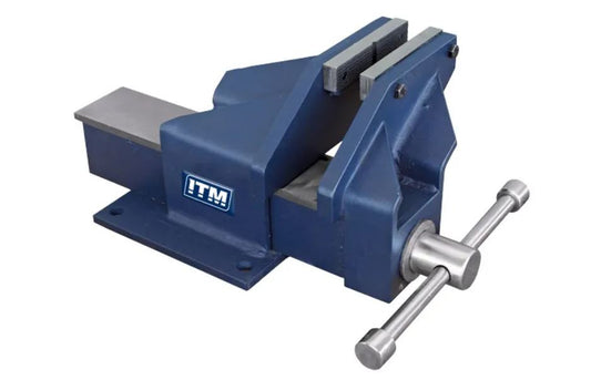 ITM Fabricated Steel Bench Vice, Offset Jaw, 100mm TM104-100 Pick Up In Store Vice ITM