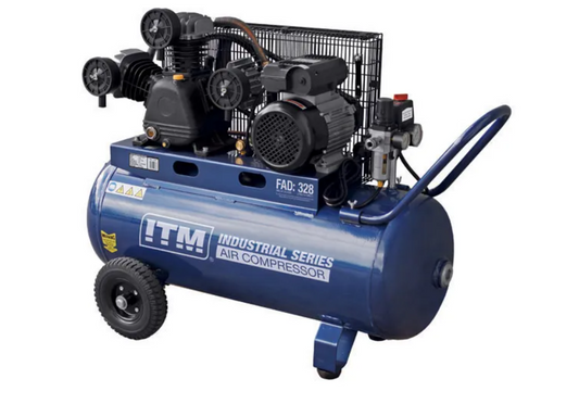 ITM Air Compressor, Belt Drive, 3.0Hp 90Ltr Fad 328L/Min TM351-30090 Pick Up In Store Compressor ITM