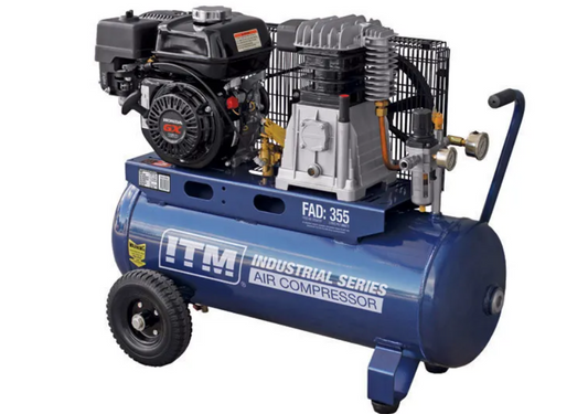 ITM Air Compressor, Belt Drive, Petrol 5.5Hp Honda 60Ltr Fad 355L/Min TM352-55060 Pick Up In Store Compressor ITM