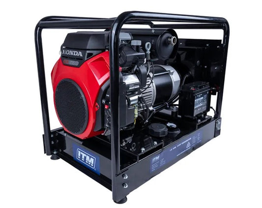 ITM 13KVA Generator Petrol 10,500 Watt Peak With Honda Gx630 E/Start Engine & 34L Tank NewTM522-10500 Pick Up In Store Generator ITM