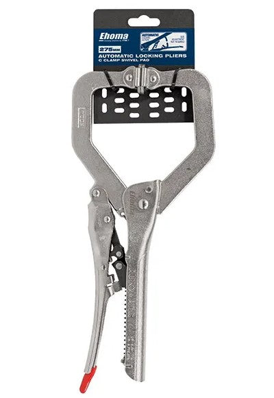 Ehoma Automatic Locking Plier, C Clamp Swivel Pad 275mm TM605-101 Clamp Ehoma