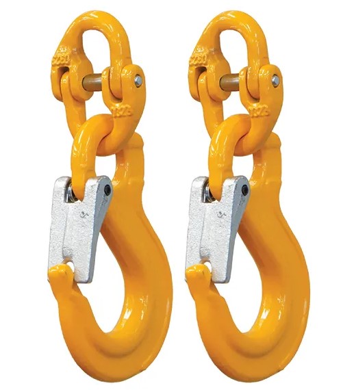 ITM Safety Chain Hook Set 6mm Components, 8mm Chain, 2000Kg Max Towing Capacity TM9804-2000 Safety Chain Hook ITM