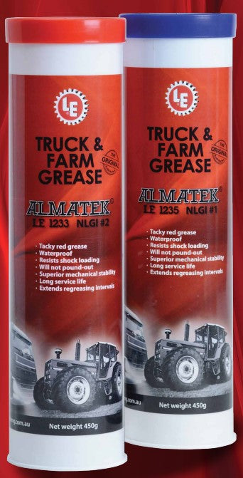 Almatek Truck & Farm Winter or Summer 450gm Tube LE 1233A LE 1235A grease Almatek