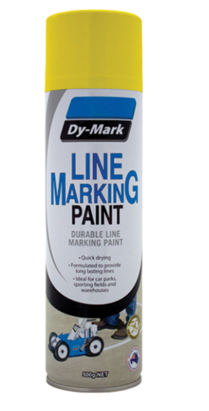 Dy-Mark Line Marking Yellow Aerosol 500gm 41015005 Dy-Mark Dy-Mark