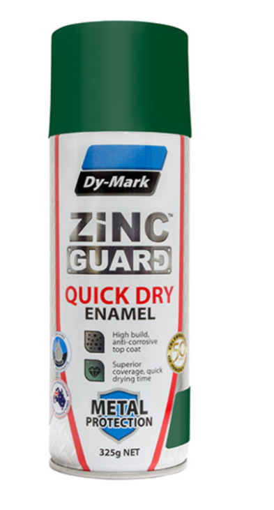 Dy-Mark Zinc Guard Dry Enamel BRUNSWICK GREEN 325g 230932304 Pick Up In Store Paint Dy-Mark