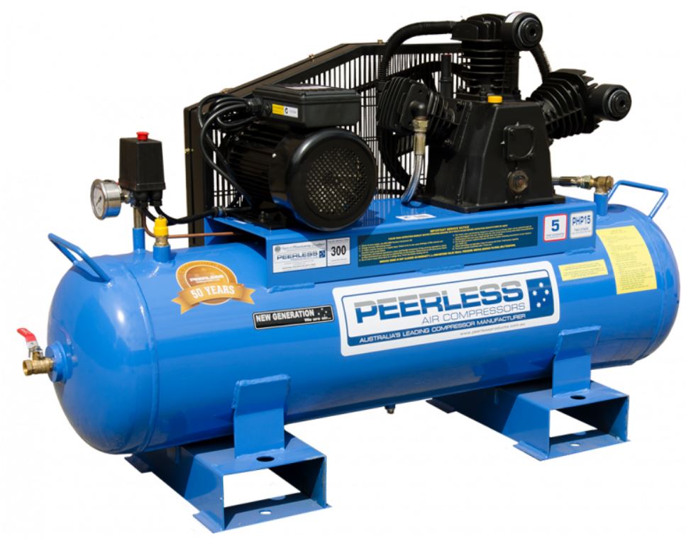 Peerless PHP15 High Pressure Fatboy, 300LPM, 15AMP Belt Driven Air Compressor 00105 Pre-Order Compressor Peerless Products