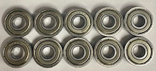 608ZZ Ball Bearing 10pcs - PREMIUM NBR Skateboard & 3D Printer Bearings Bearings Rolling Bearings West