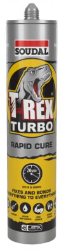 Soudal T-Rex Power Turbo White 290ml x 12 128371 Pick Up In Store Adhesive Soudal