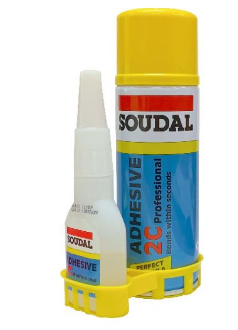 Soudal 2C Adhesive Kits 100gr Cyano 400ml Activator 135624 Adhesive Soudal