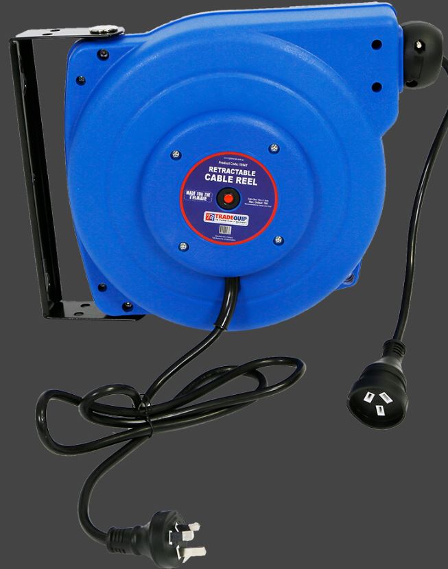 TQB Retractable Cable Reel 15m 1994T Pick Up In Store Cable Reel TQB Trade Quip