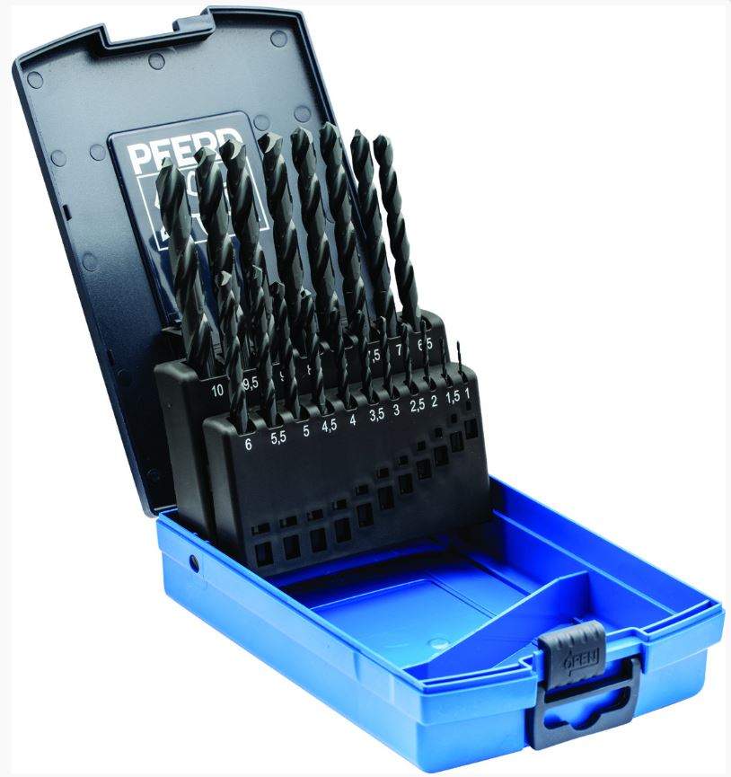 PFERD 21pc Drill Bit Set Imperial Hssg Steel Sizes 1/16" - 3/8" 25204034 Drill Sets Pferd