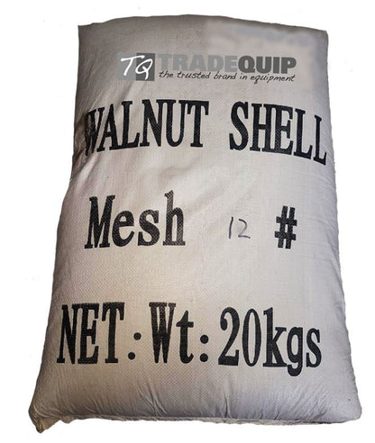 TQB Walnut Blasting Shell Media Abrasive 12/20 20KG 1.2-1.4mm 3022T Pick Up In Store Fans TQB Trade Quip