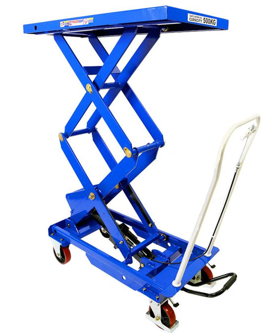 TQB Scissor Lift Workshop Trolley 500kg 6007T Pick Up In Store Trolley TQB Trade Quip