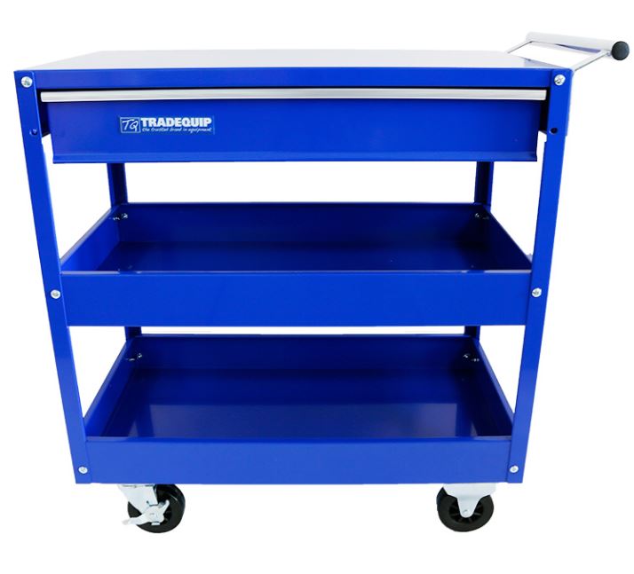 TQB Workshop Tool Trolley 1 Drawer 2 Tray 6012T Pick Up In Store Trolley TQB Trade Quip