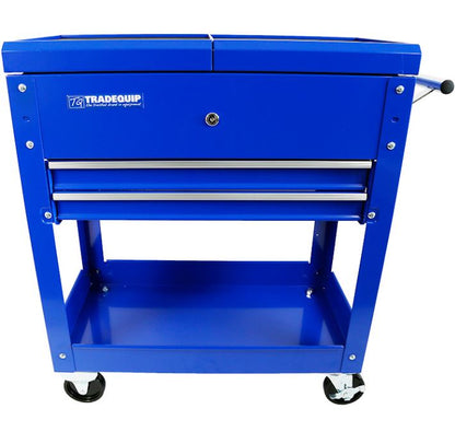 TQB Workshop Tool Trolley 2 Drawer Lockable Sliding Top 6019T Pick Up In Store Trolley TQB Trade Quip