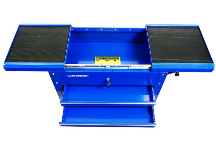 TQB Workshop Tool Trolley 2 Drawer Lockable Sliding Top 6019T Pick Up In Store Trolley TQB Trade Quip