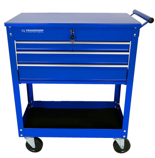 TQB Workshop Tool Trolley 4 Drawer Lockable Top 6052 Pick Up In Store Trolley TQB Trade Quip