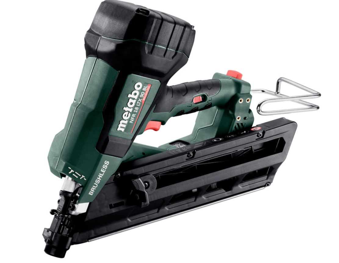 Metabo 18V Brushless Cordless Nailer Suitable 50-90mm 34” D Head paper Skin Only 612090840 Nail Gun Metabo Power Tools