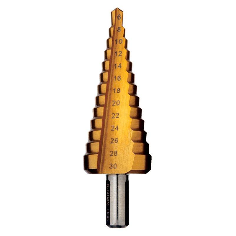 Alpha 6-30mm Straight Flute Step Drills 9STM6-30 Drill Bit Alpha