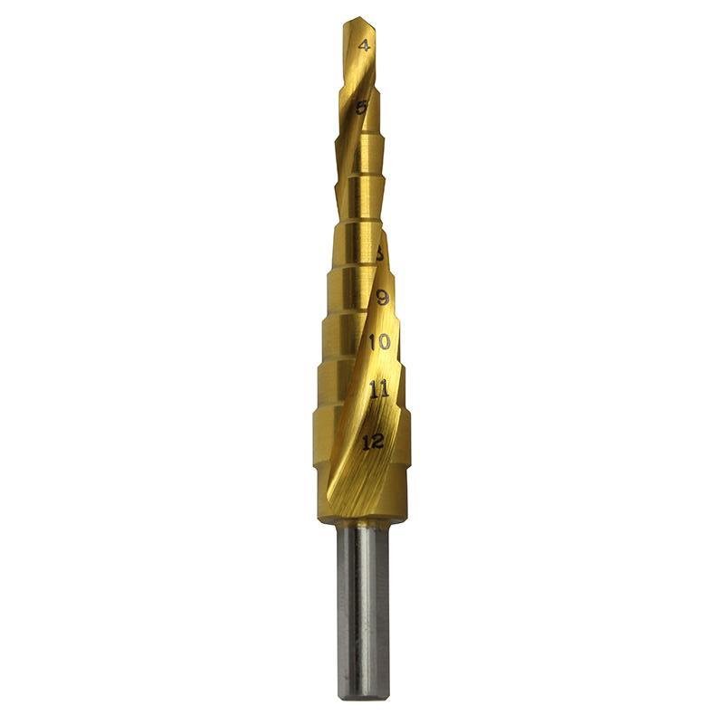 Alpha 4-12mm Spiral Flute Step Drill 9STSFM4-12S Drill Bit Alpha