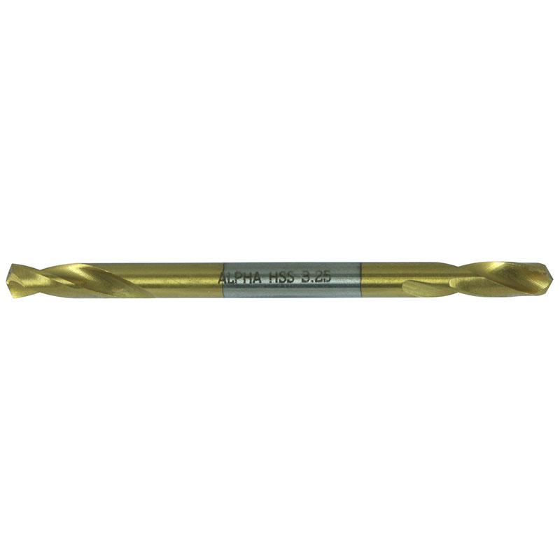 Alpha No.11 Gauge (4.85mm) Double Ended Panel Drill Bit Carded 2pk Gold Series C9D11 Drill Bit Alpha