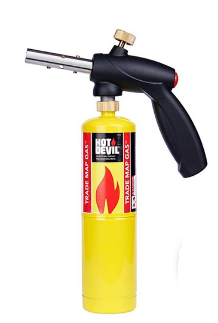 Hot Devil Trade Map Pistol Grip Torch Kit HD8921B- Pick Up In Store Butane Gas Hot Devil