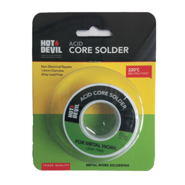 Hot Devil Acid Core Solder (Metal Work) HDACS Soldering Access Hot Devil